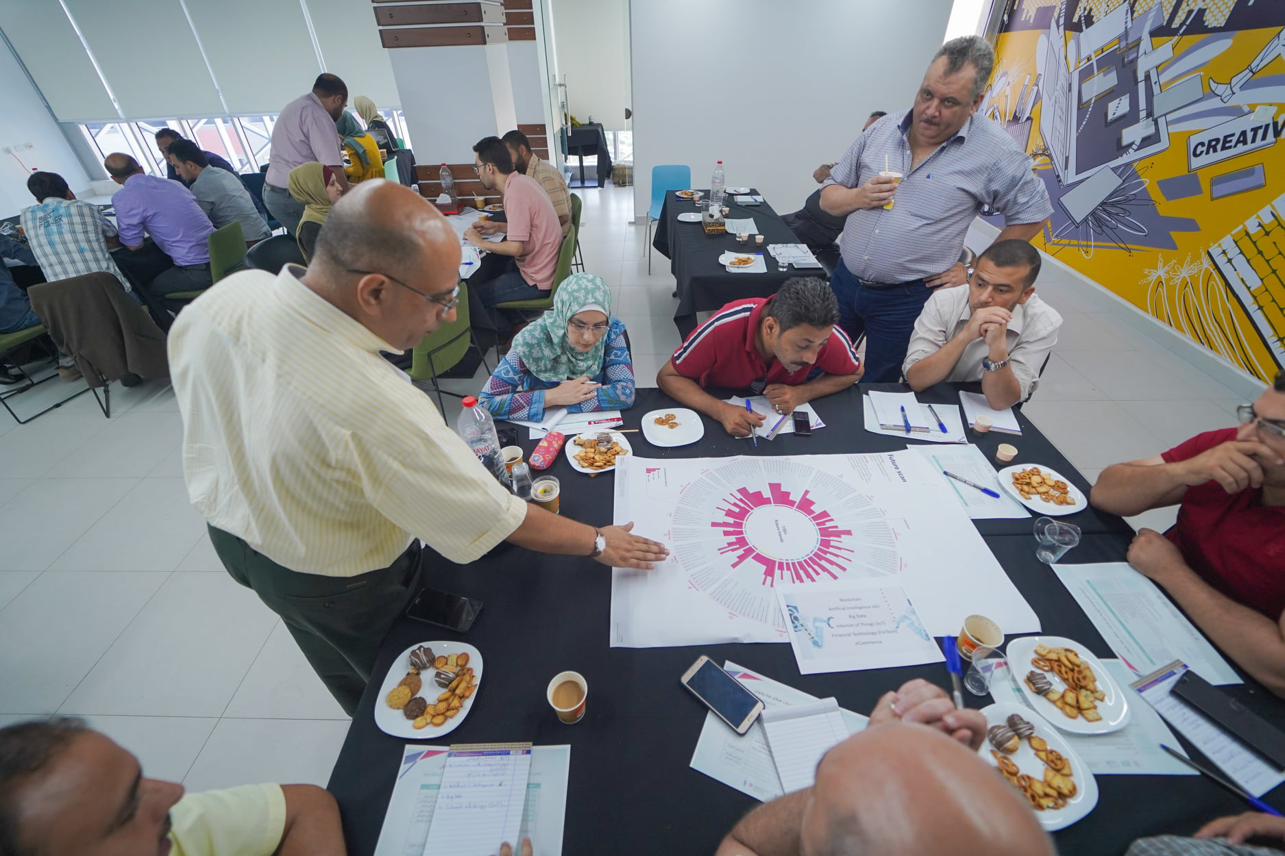 Holding the 2nd Focus Group with Municipalities in the Gaza Strip